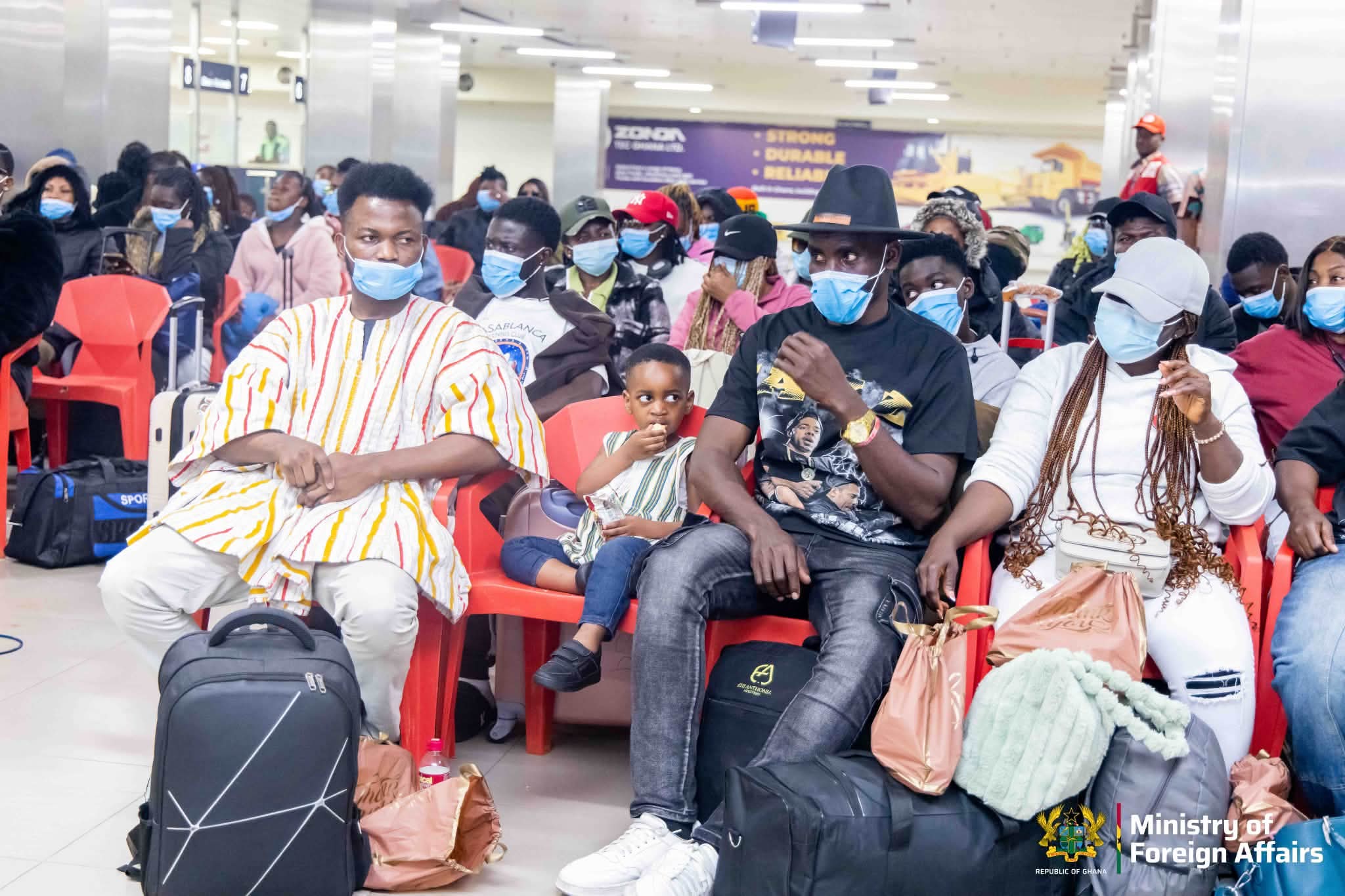 87 More Ghanaian Evacuees Arrive Home safely from South Africa