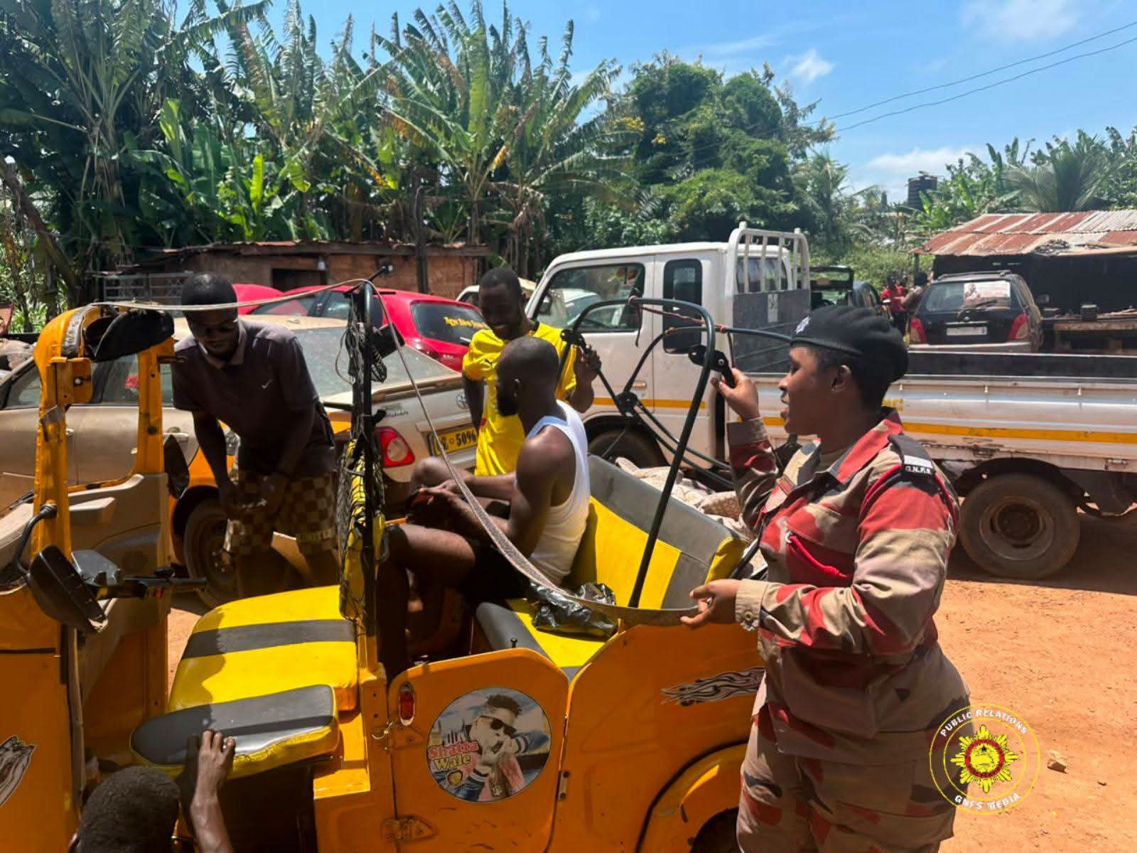 GNFS Steps Up Fire Prevention and Road Safety Outreach in Kwahu