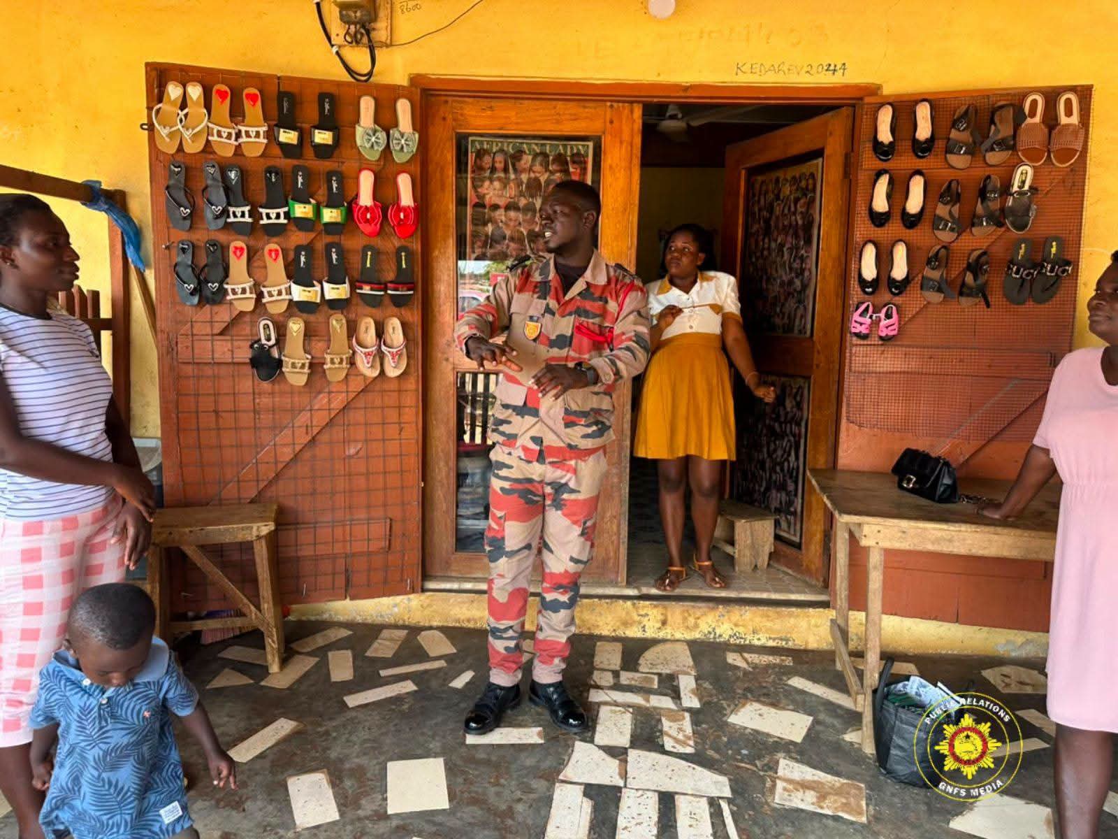 GNFS Steps Up Fire Prevention and Road Safety Outreach in Kwahu