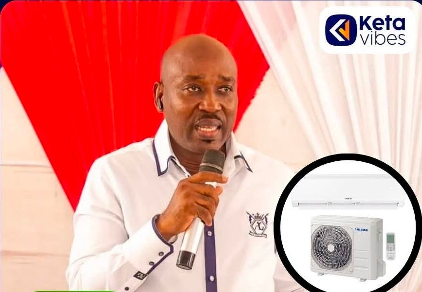 NPP Volta Chairman Makafui Woanyah Supports Ho Teaching Hospital with Air Conditioners