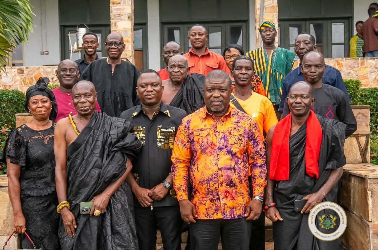 Volta Regional Minister Receives Family of Late Chance Hotel Founder Emmanuel Chance
