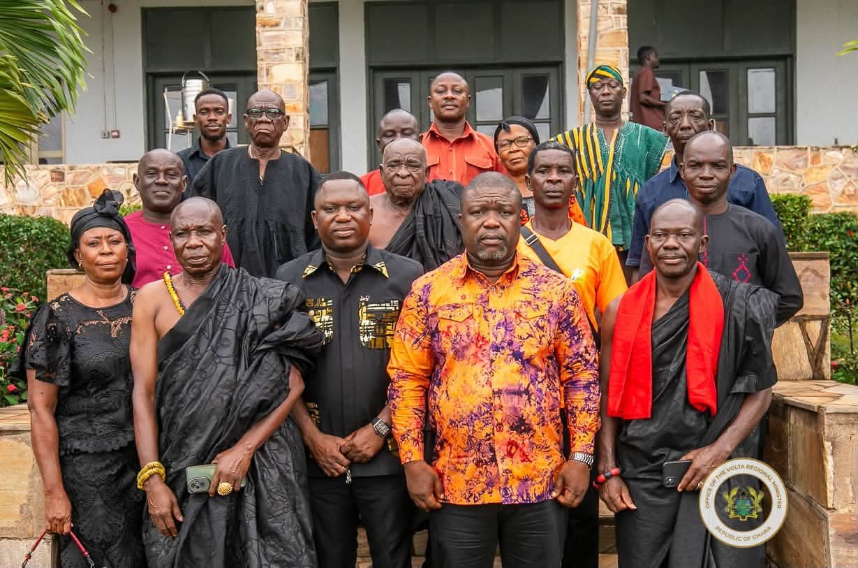 Volta Regional Minister Receives Family of Late Chance Hotel Founder Emmanuel Chance