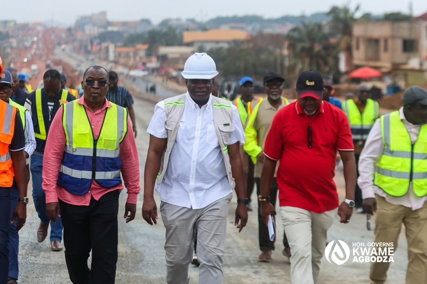 BIG PUSH : Hon. Governs Kwame Agbodza Drives Oversight of Greater Accra Road Works