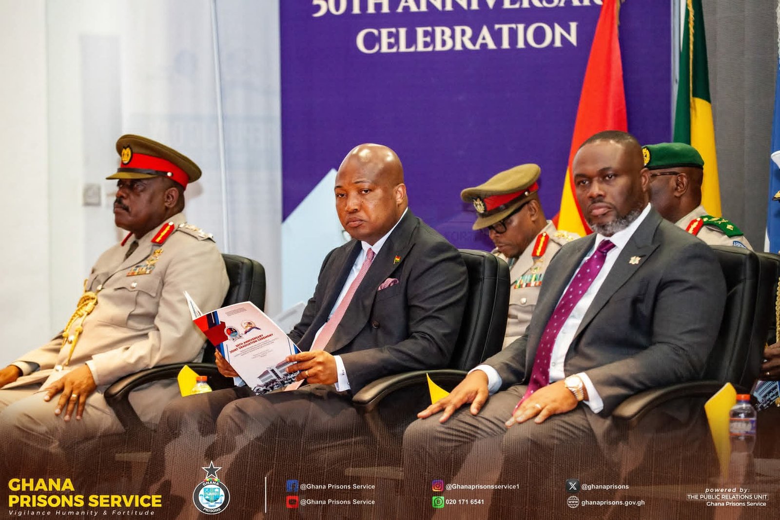 Ghana Prisons Service Represented at 50th GAFCSC Graduation Ceremony