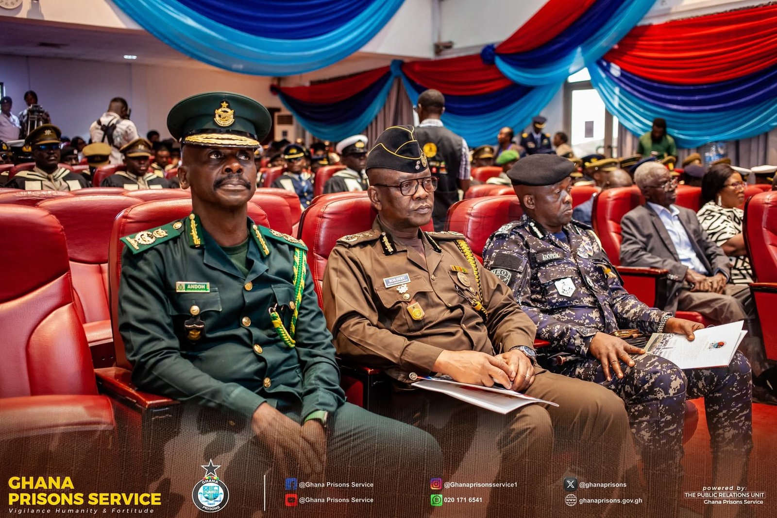 Ghana Prisons Service Represented at 50th GAFCSC Graduation Ceremony