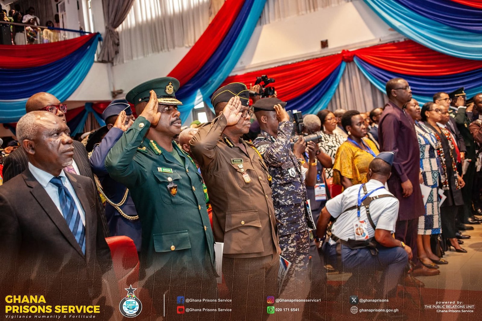 Ghana Prisons Service Represented at 50th GAFCSC Graduation Ceremony