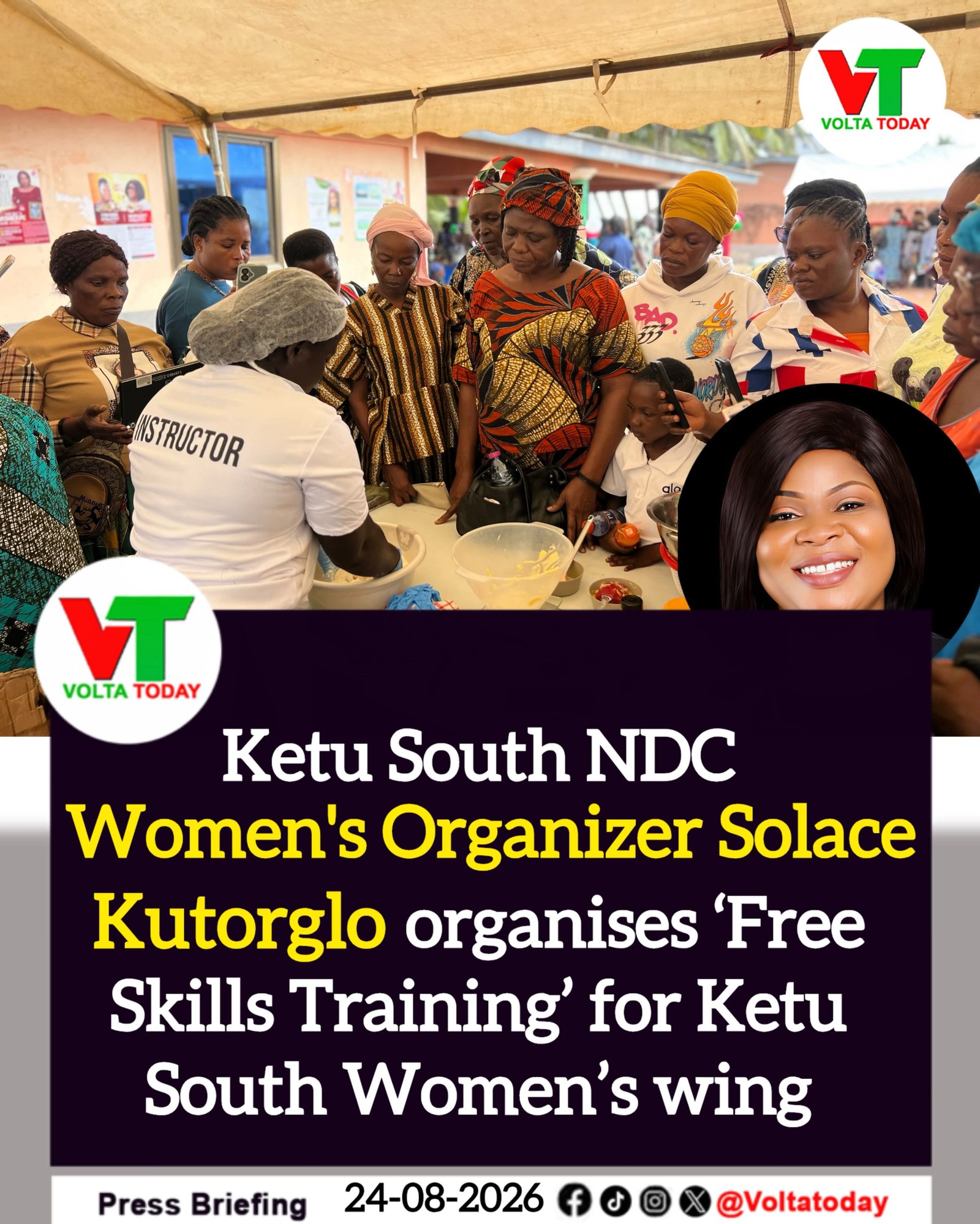 Solace Kutorglo Empowers Ketu South Women’s Wing with Free Skills Training