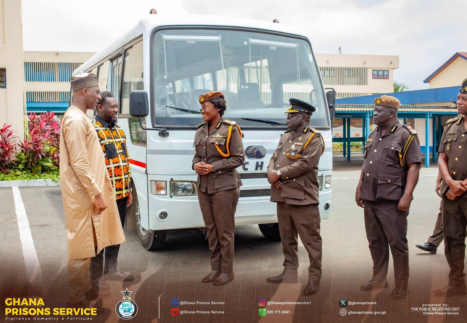 President Mahama Donates 33-Seater Bus to Ghana Prisons Service to Boost Operations