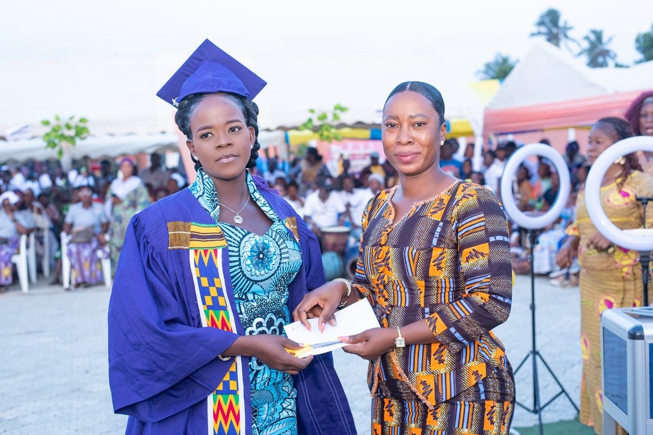 Xornam Favor Dei Champions Skills Development and Women Empowerment at Aflao Graduation Ceremony