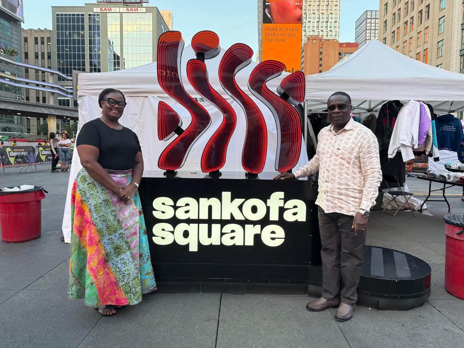 Ghana’s Deputy Foreign Affairs Minister Celebrates First Anniversary of Toronto’s Sankofa Square