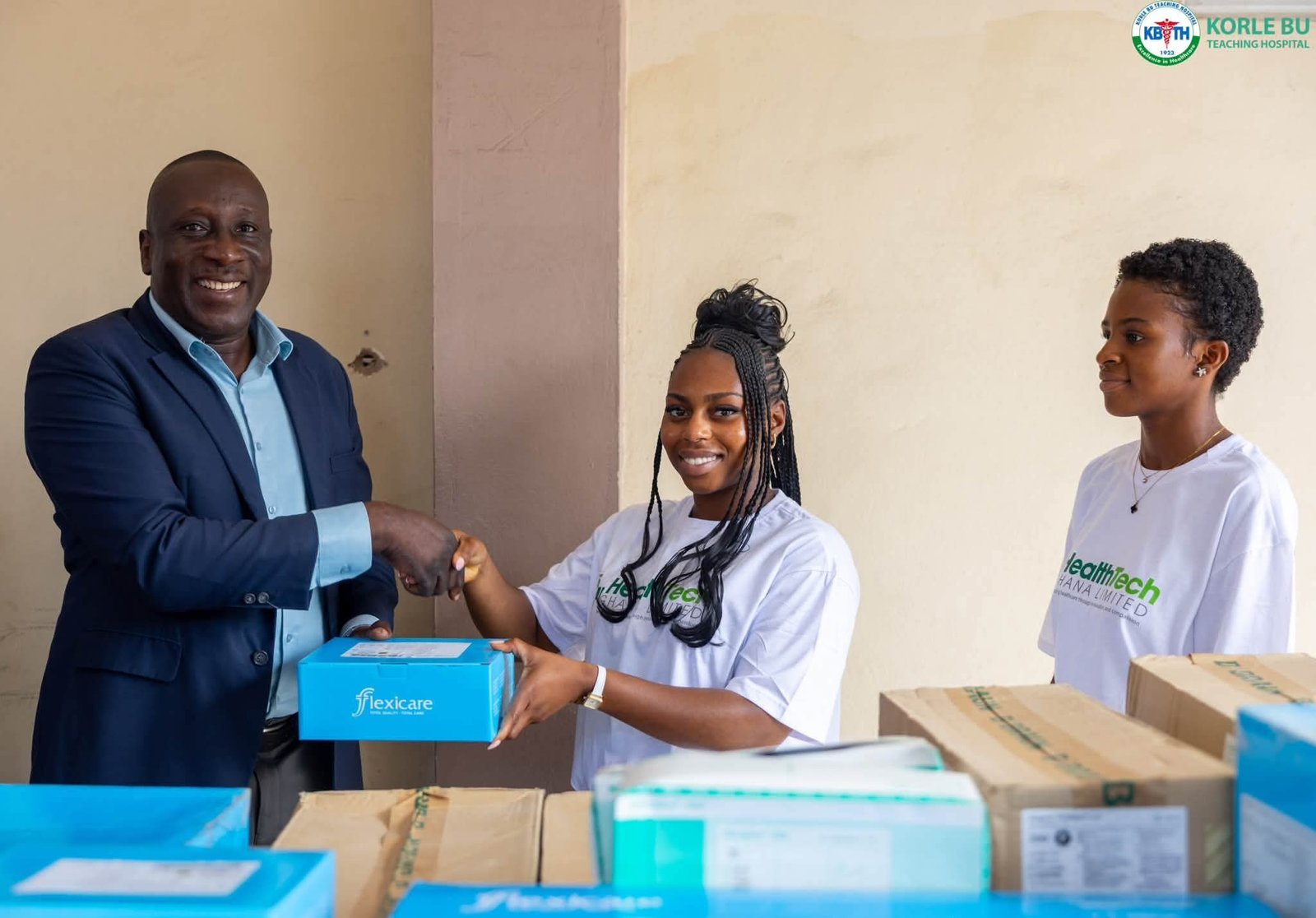 HealthTech Ghana Limited Donates GHS 1.2M Medical Supplies to Korle-Bu
