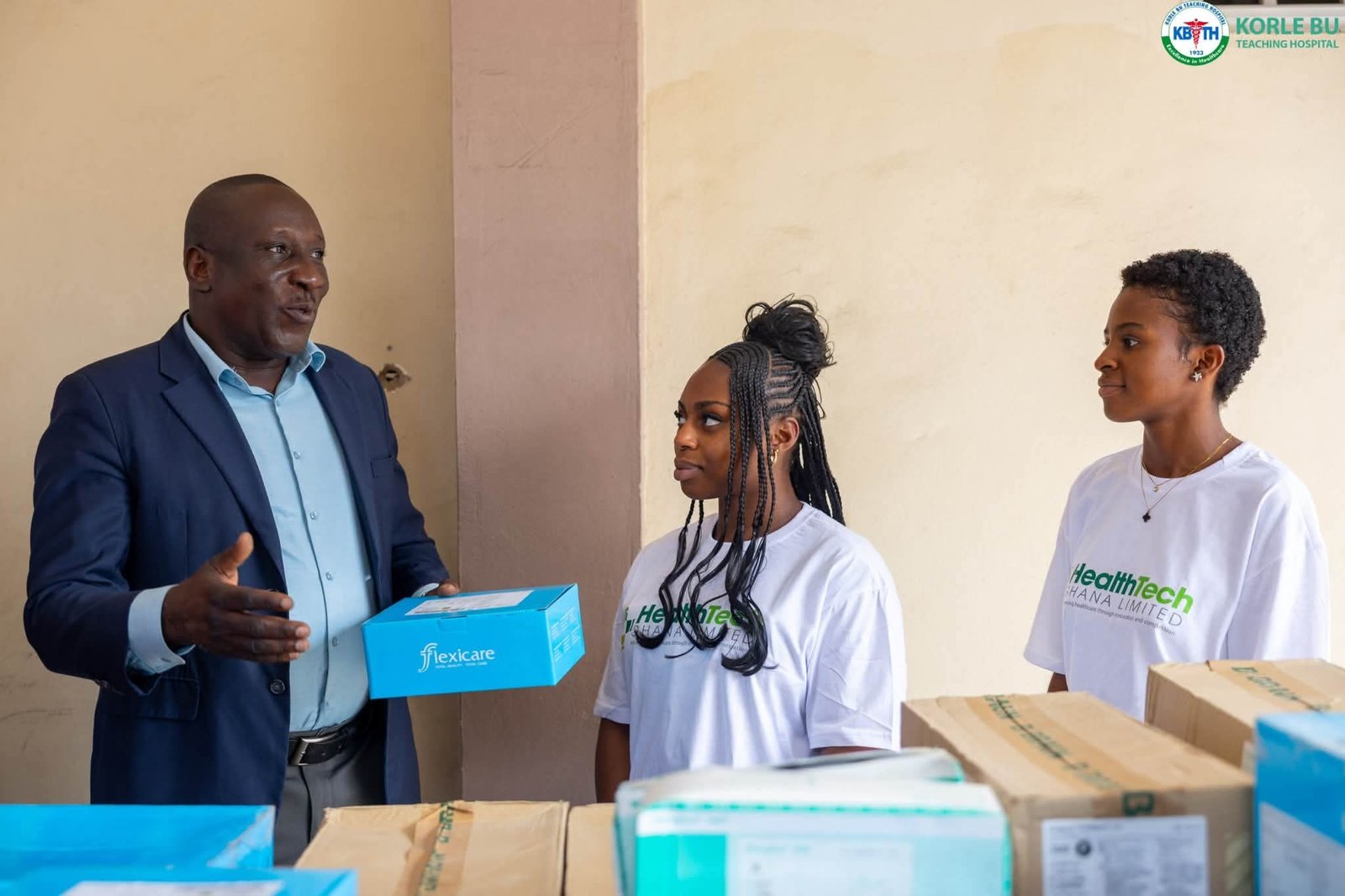 HealthTech Ghana Limited Donates GHS 1.2M Medical Supplies to Korle-Bu