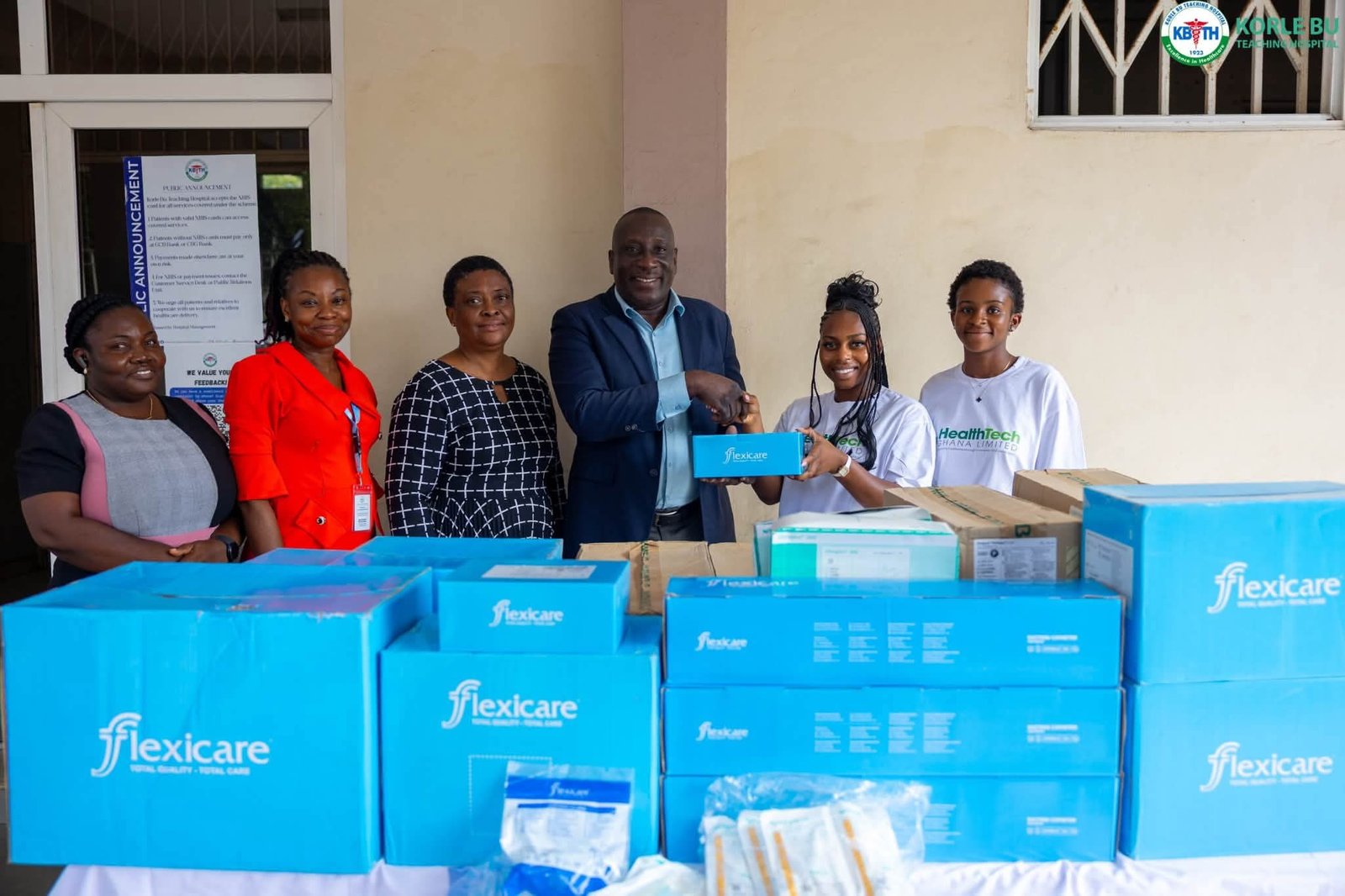 HealthTech Ghana Limited Donates GHS 1.2M Medical Supplies to Korle-Bu