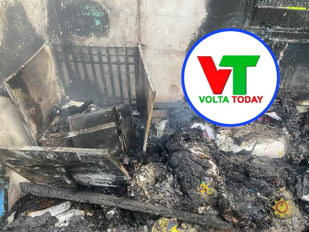 GNFS Crew Prevents Massive Disaster as Fire Hits Compound House in Asokore