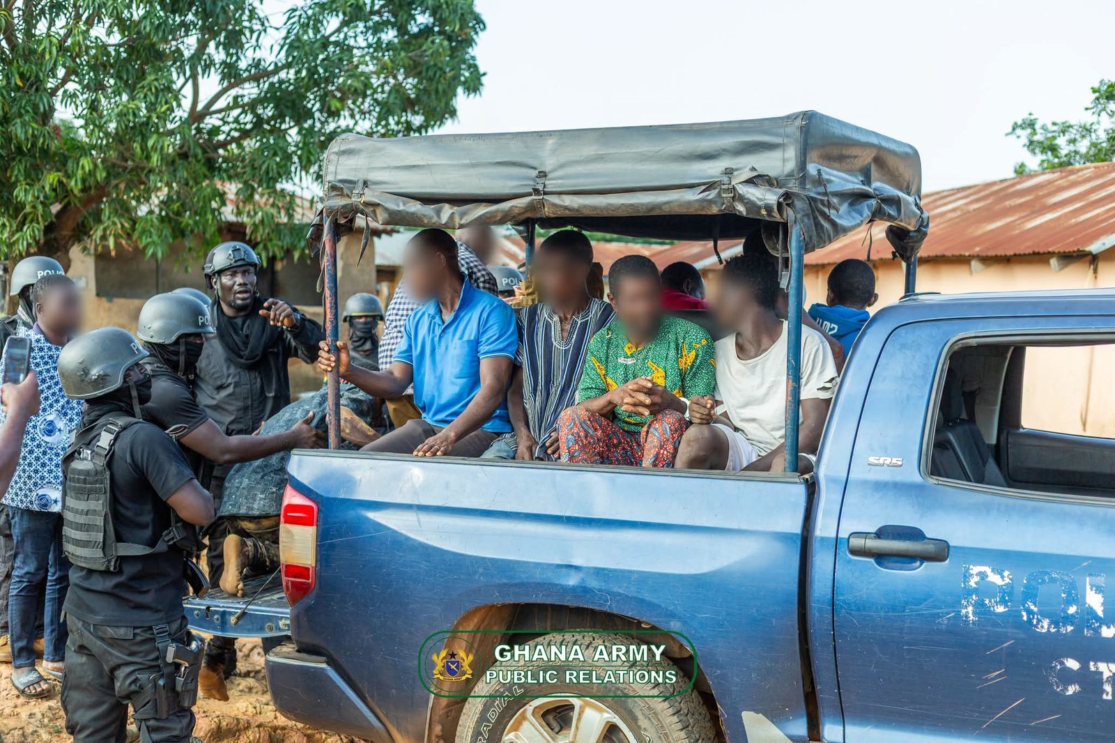 Joint Security Forces Arrest 11 and Seize Weapons in Oti Region Operation