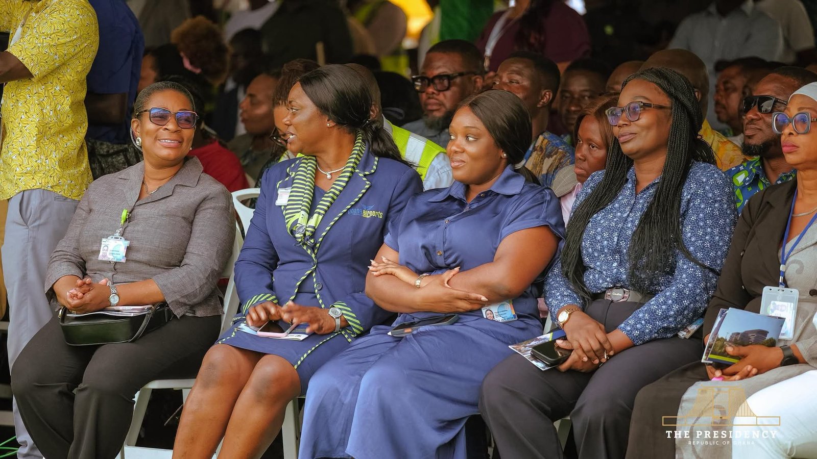 Accra Airport Expansion : President Mahama Cut Sod For Seven-Storey Car Park and Commercial Complex