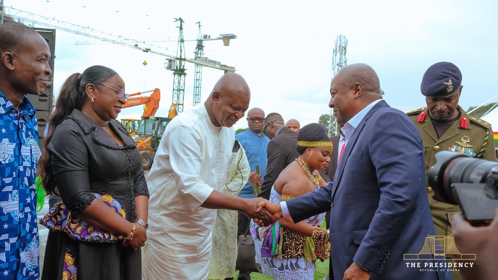Accra Airport Expansion : President Mahama Cut Sod For Seven-Storey Car Park and Commercial Complex