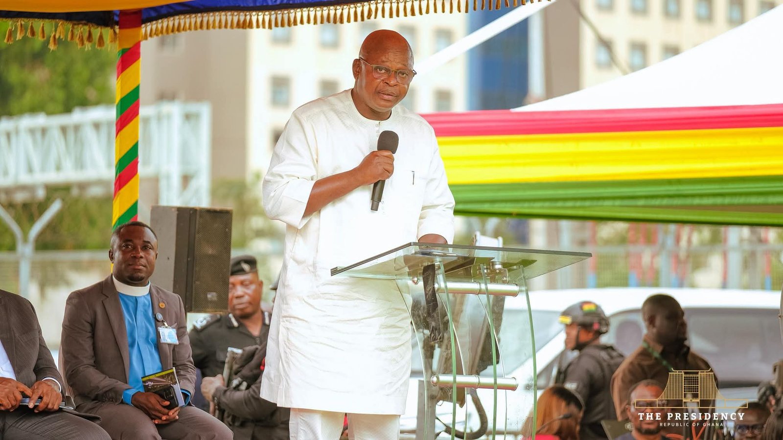 Accra Airport Expansion : President Mahama Cut Sod For Seven-Storey Car Park and Commercial Complex
