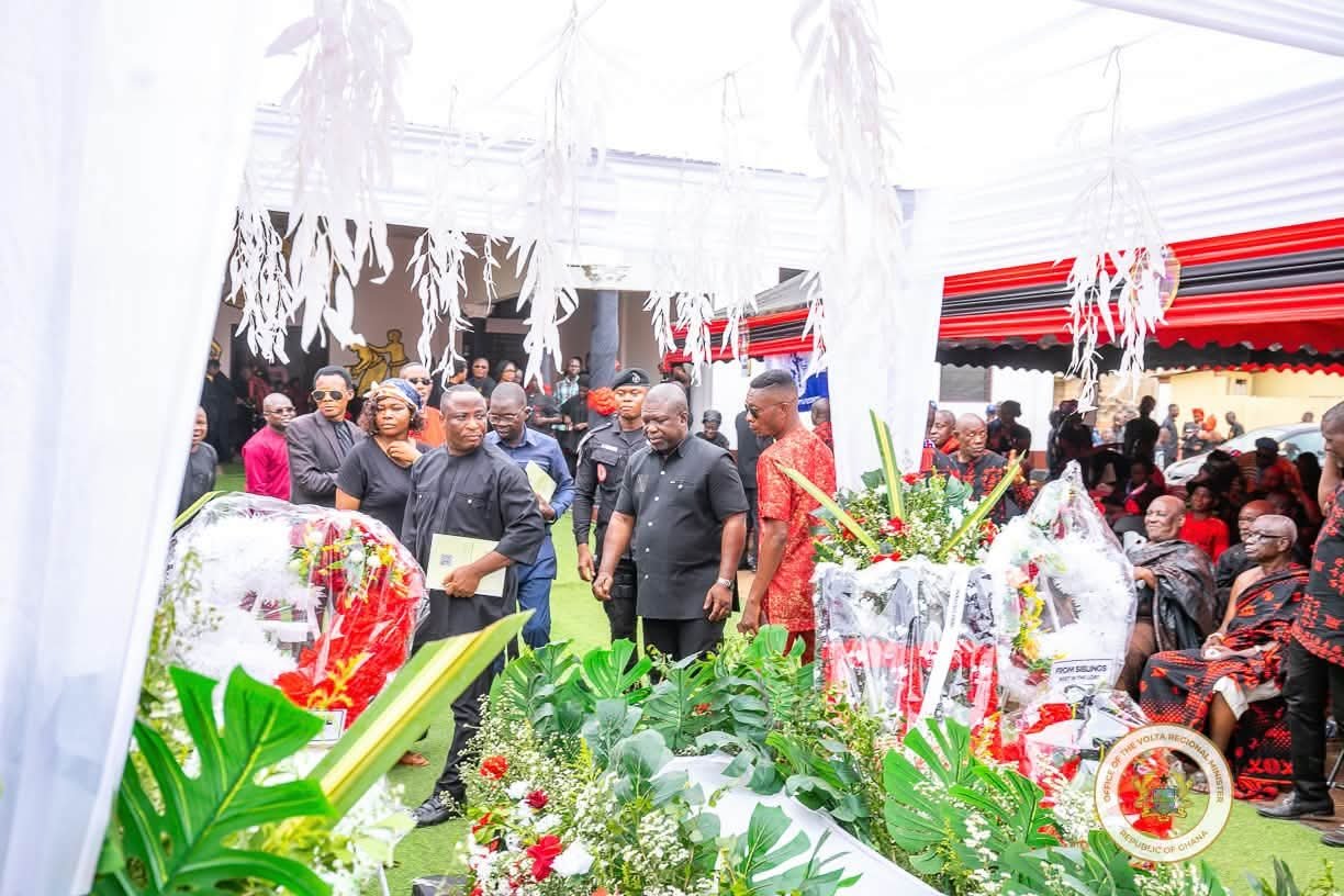 Volta Regional Minister Pays Last Respects to Late Akatsi North DCE, Dr. Prince Sodoke Amuzu