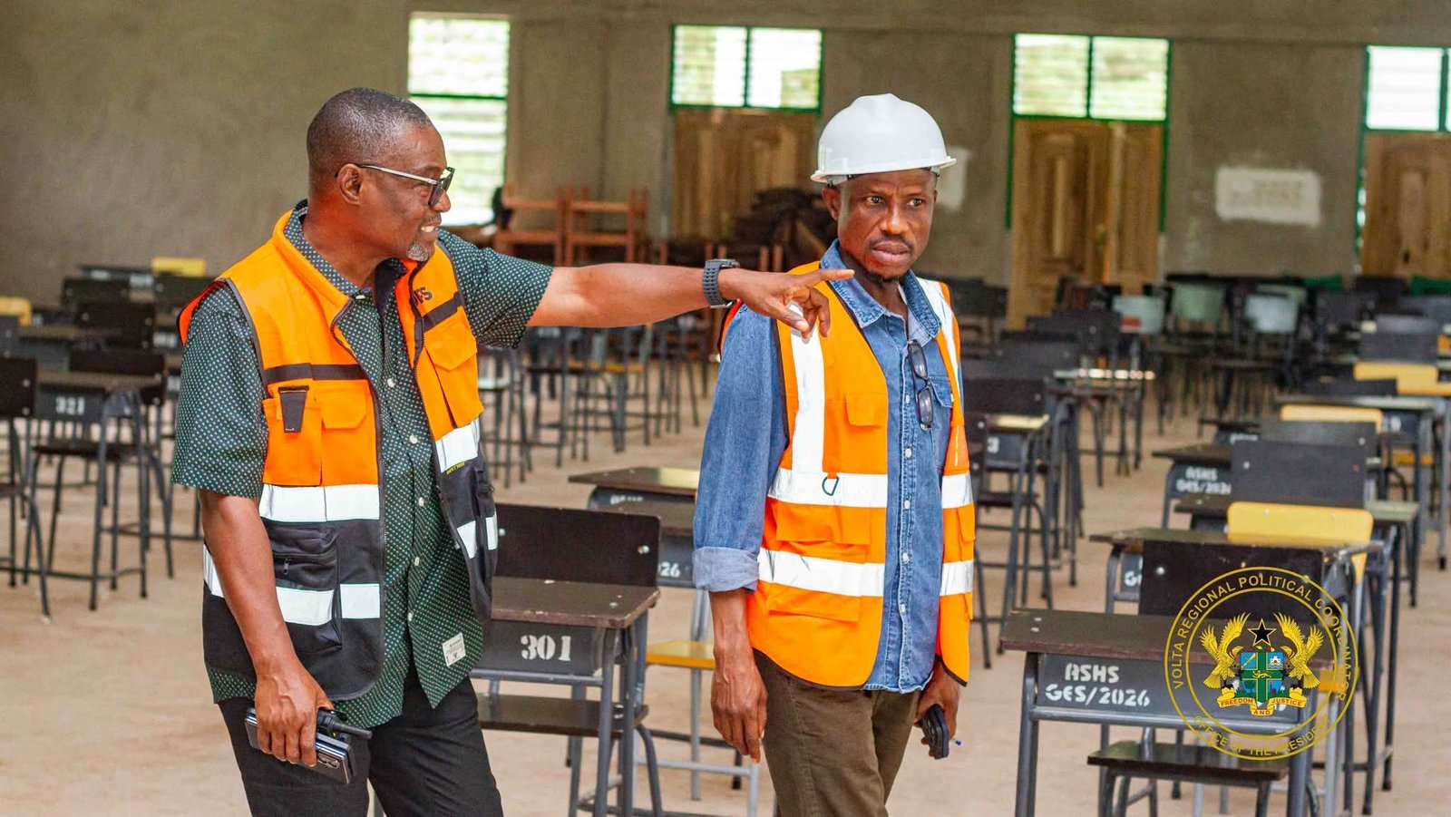 NDC Volta Regional Coordinator Hon. Siki Abibu Inspects Infrastructure Projects in North Dayi District