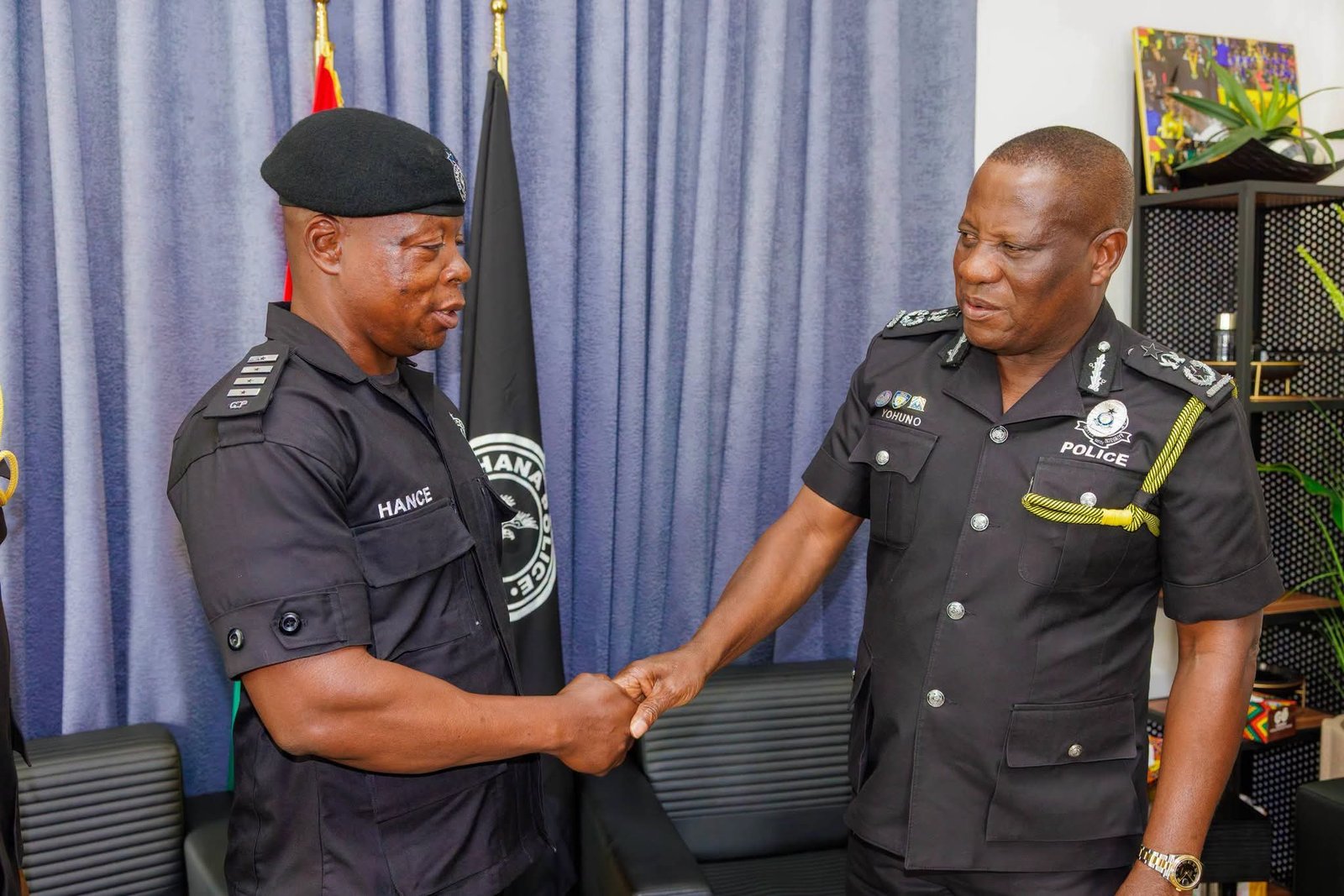 Heroic Reward : IGP Decorates Newly Promoted Police Officer Who Saved Lives in Aboso Fire