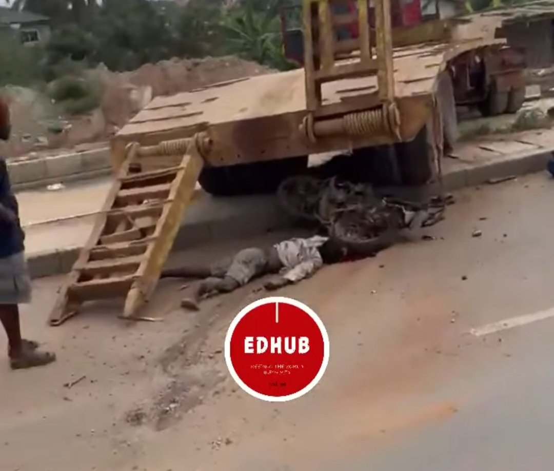 Serious Amasaman Road Accident Leaves Motorcyclist Dead