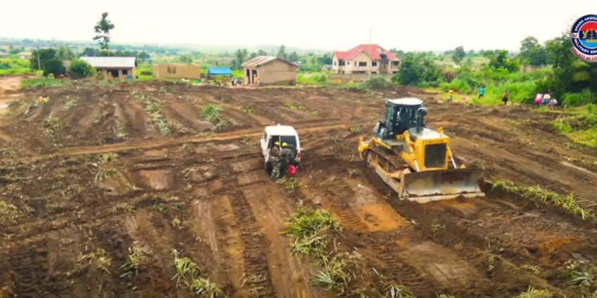 Ghana Armed Forces Near Completion of Accra-Kumasi Expressway Corridor Clearing