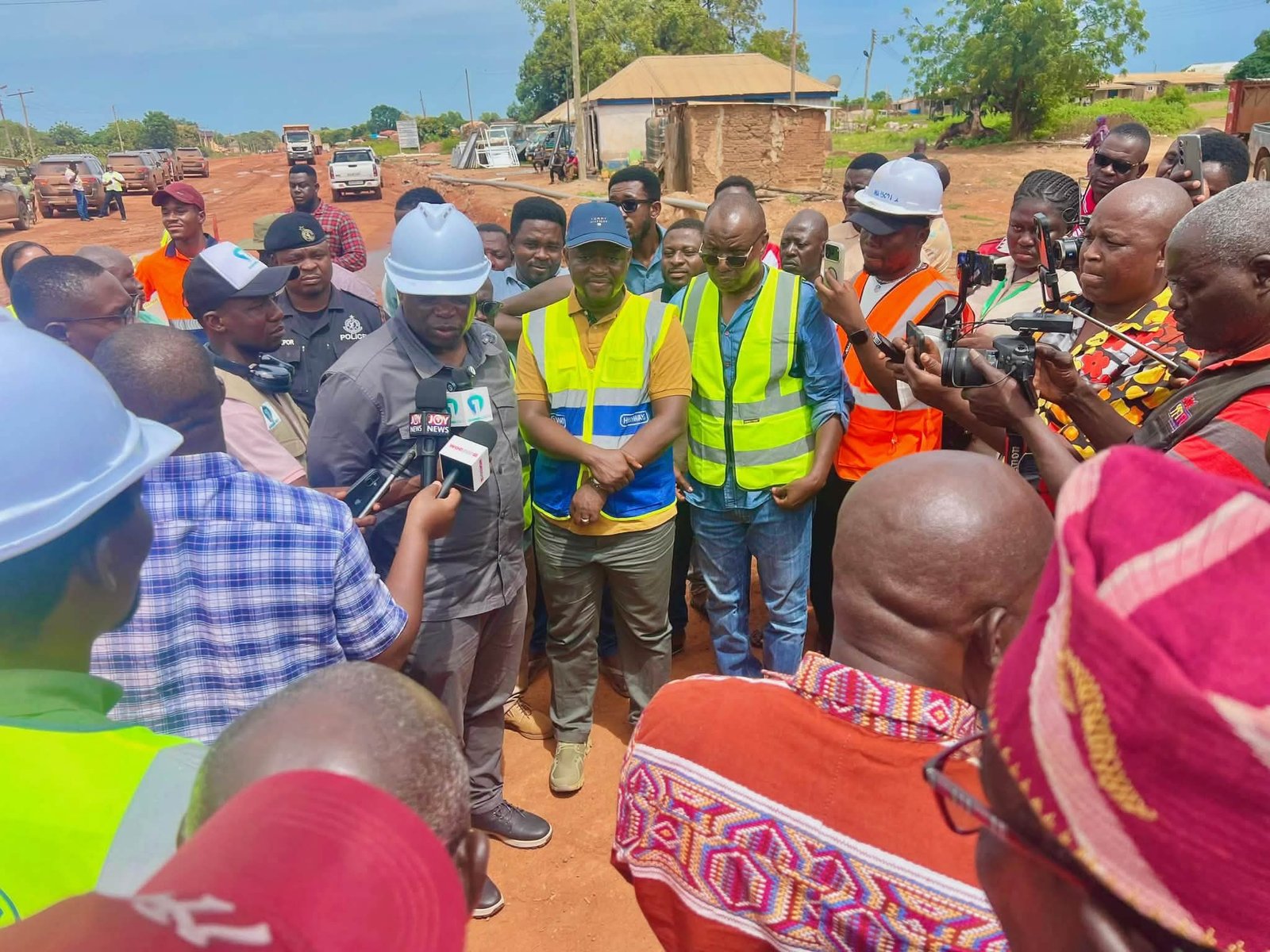 Roads Minister Inspects Key Big Push Road Projects in the Upper West Region