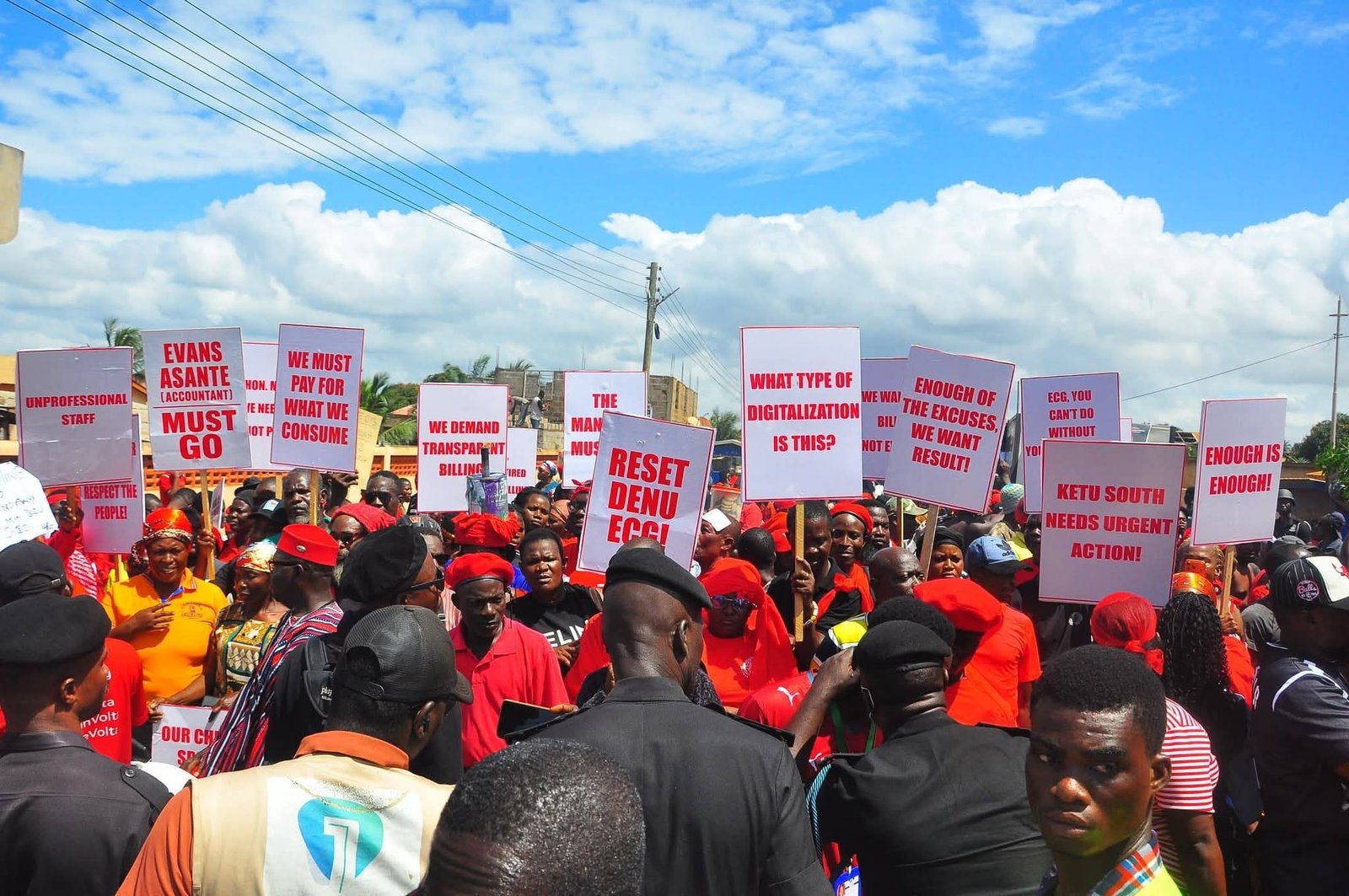 Ketu South Residents Stage Peaceful Protest Over Soaring ECG Bills