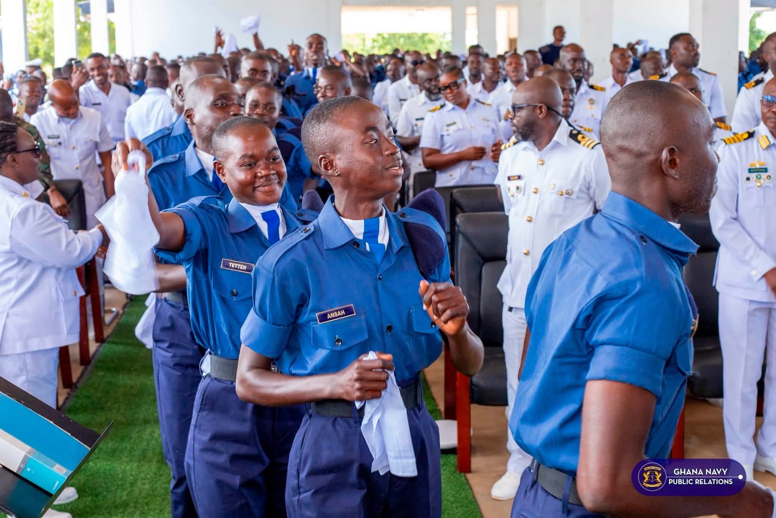 GHANA NAVY : NRTS Holds Passing Out Religious Parade For BT 85