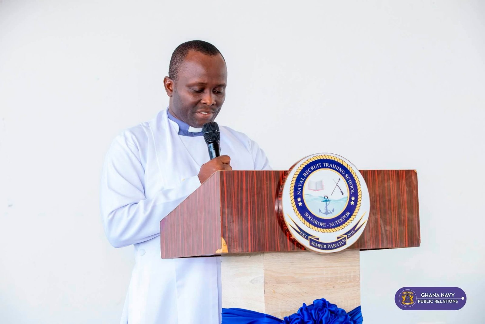 GHANA NAVY : NRTS Holds Passing Out Religious Parade For BT 85