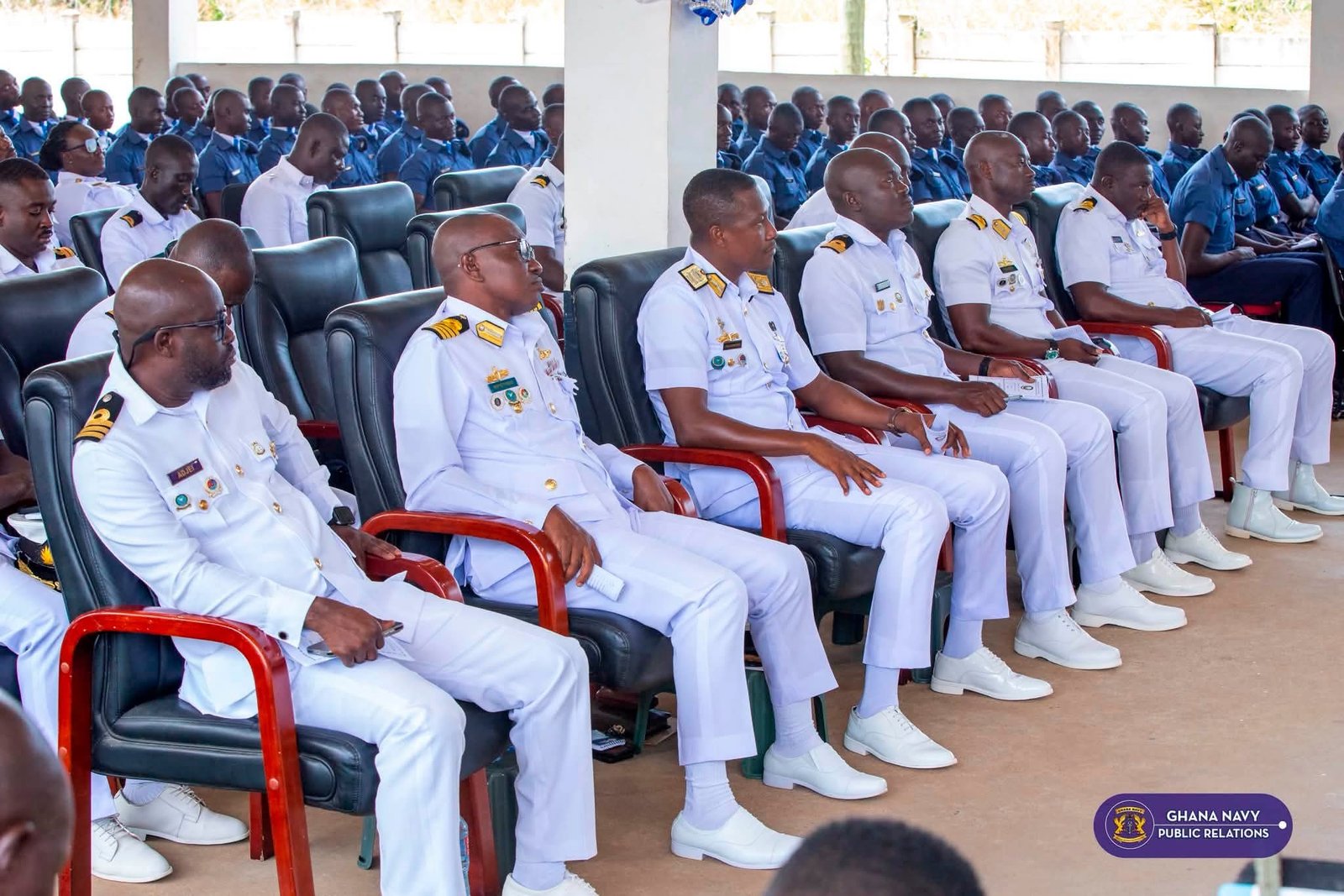 GHANA NAVY : NRTS Holds Passing Out Religious Parade For BT 85