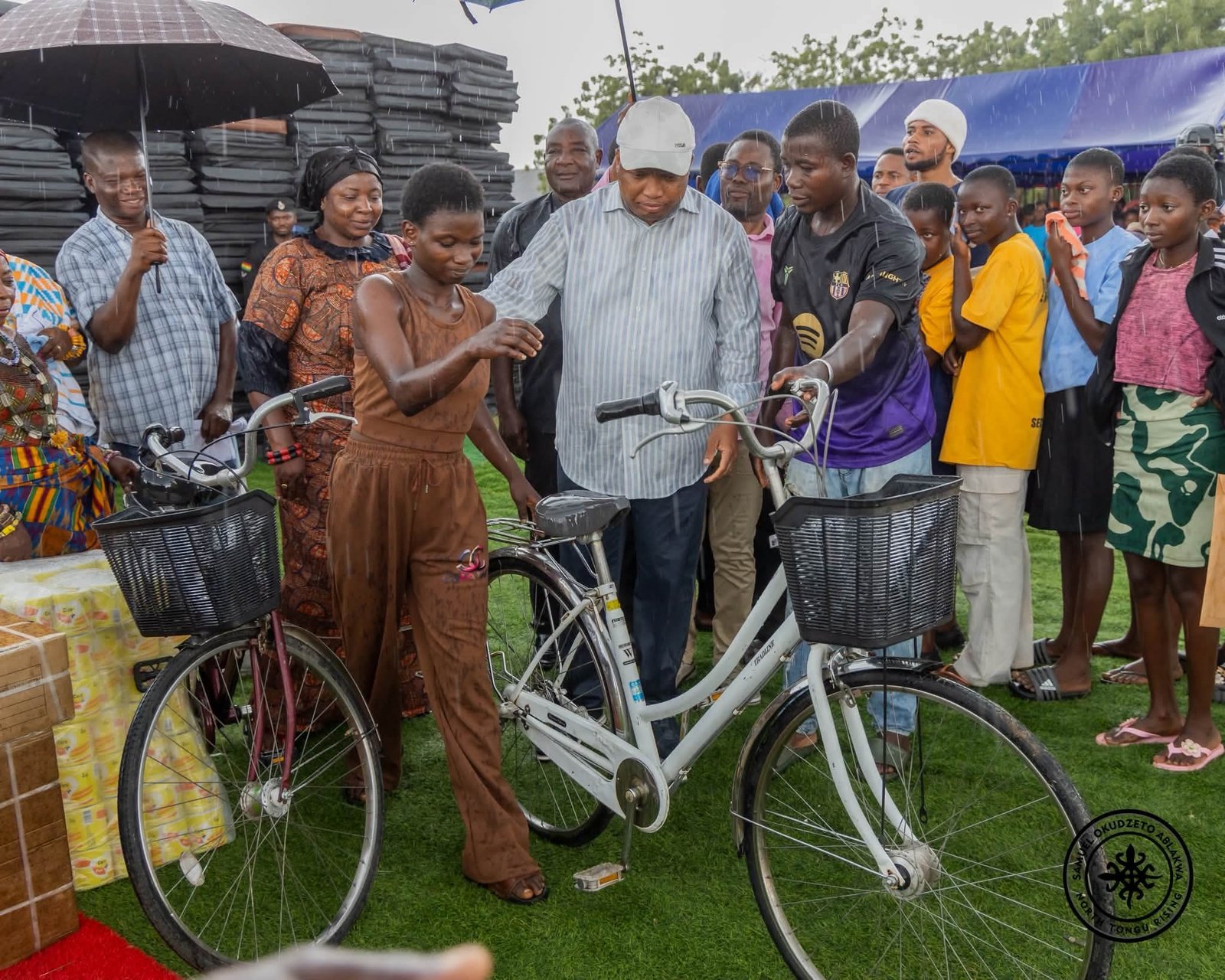 MP Samuel Okudzeto Ablakwa Donates Bicycles to 100 Day Students in North Tongu