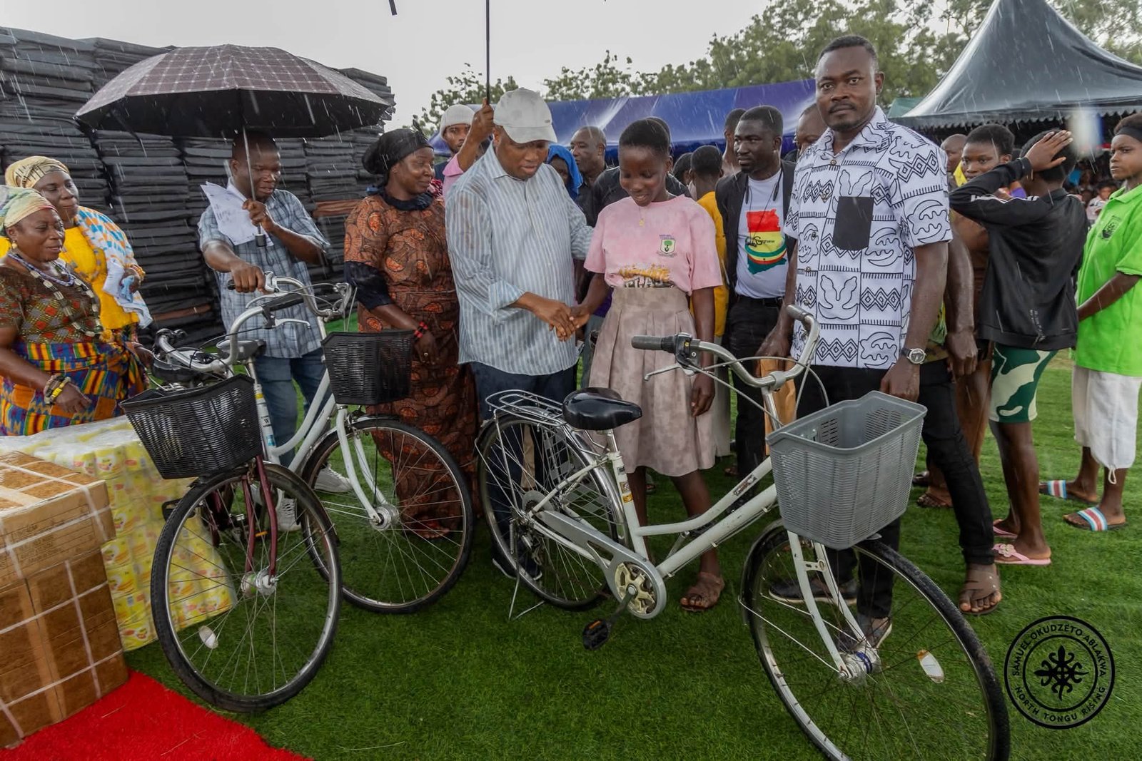 MP Samuel Okudzeto Ablakwa Donates Bicycles to 100 Day Students in North Tongu