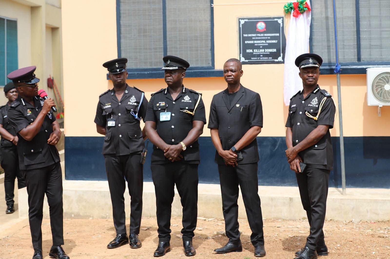 Kpando MCE Praised by Police for Renovating District Headquarters