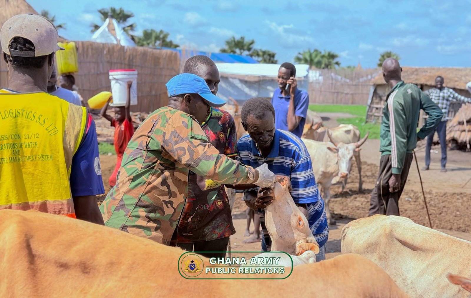 GHANBATT 13 Veterinary Outreach Delivers Vital Livestock Care in South Sudan