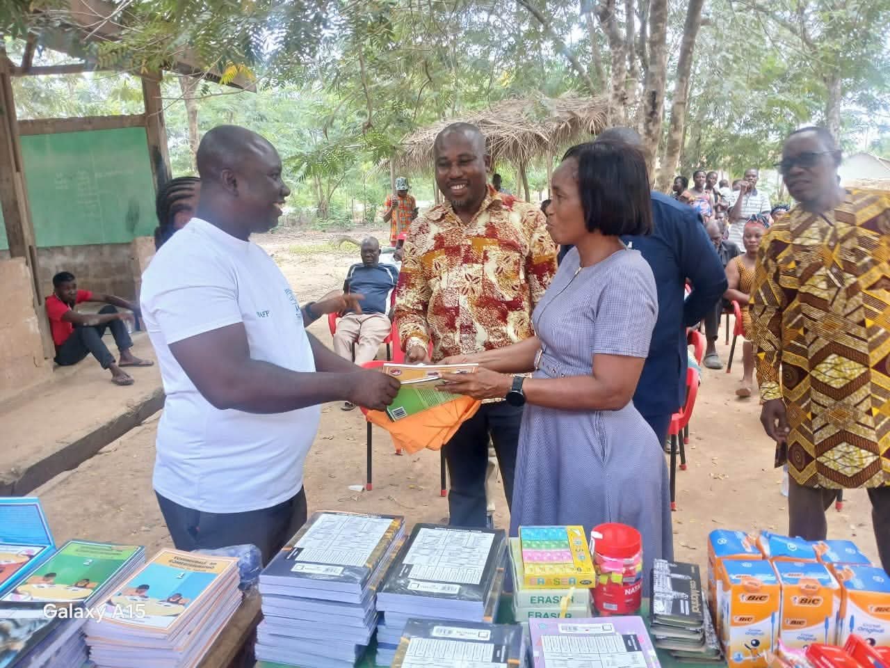 Tongu Educational Leaders Support Three Deprived Basic Schools with Learning Materials