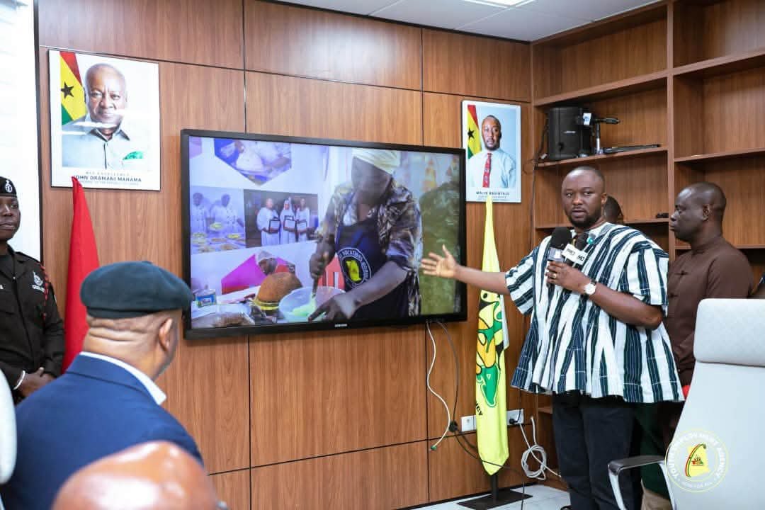 Ga Mantse Pays Courtesy Call on YEA Chief Executive Malik Basintale
