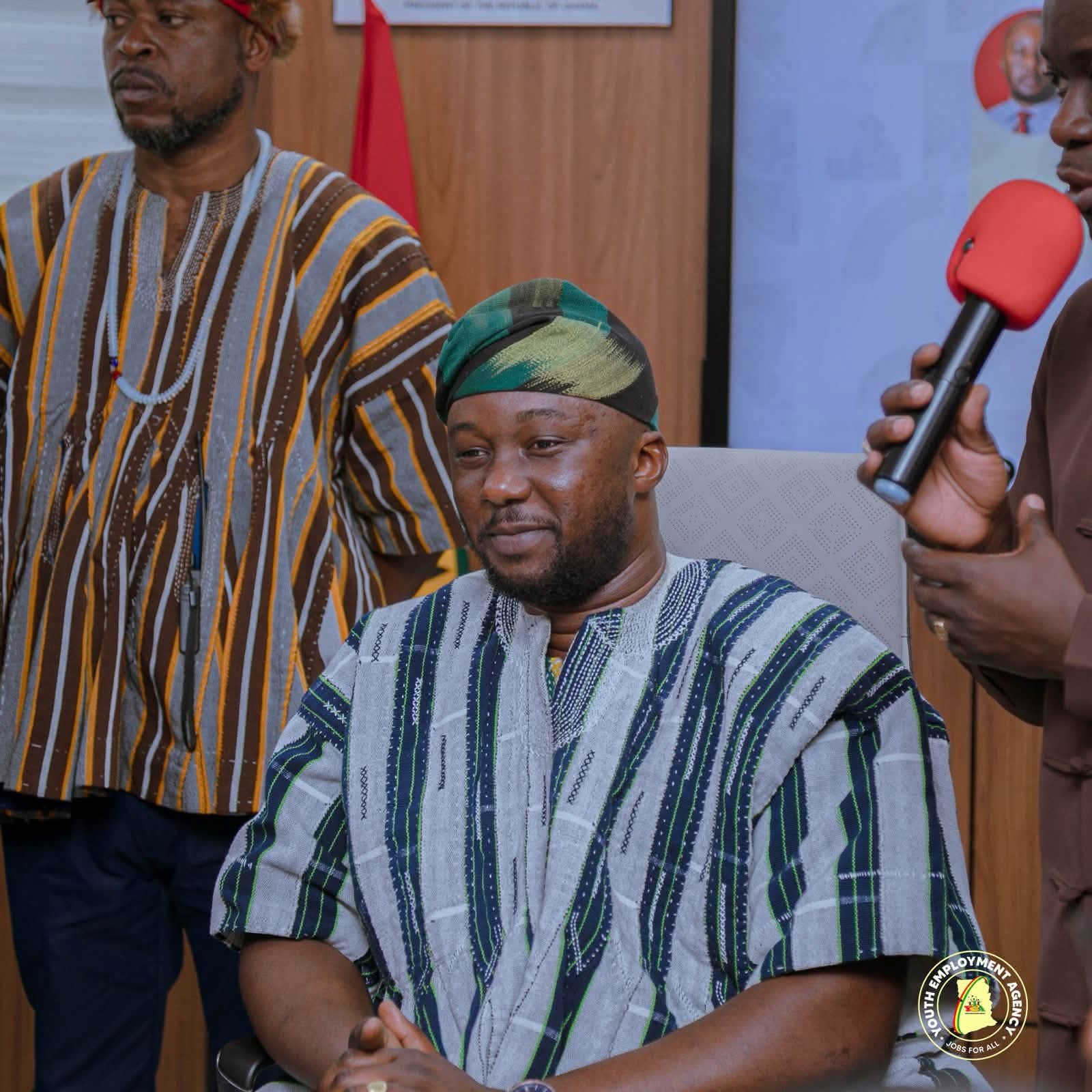 Ga Mantse Pays Courtesy Call on YEA Chief Executive Malik Basintale