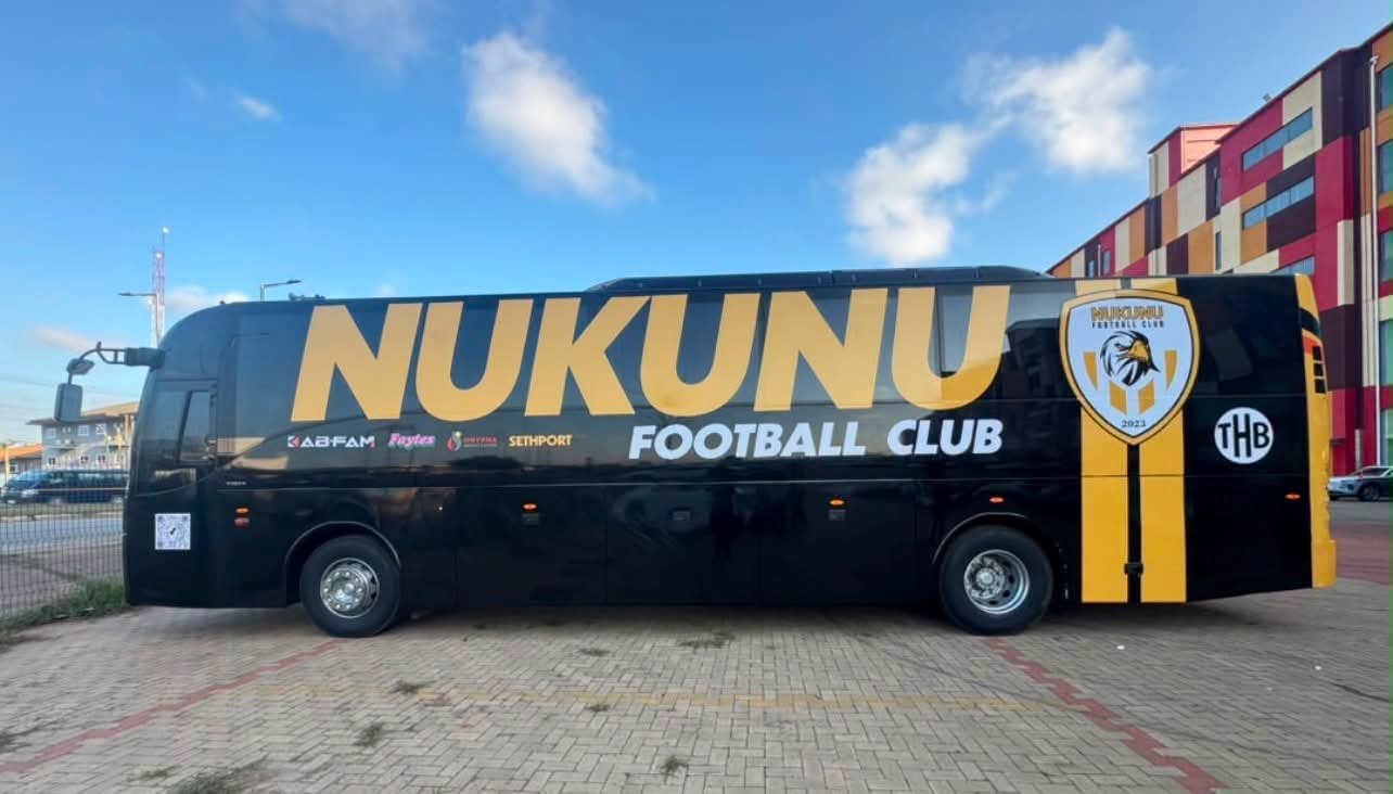 Nukunu FC Unveils New Team Bus Ahead of Historic Division One Debut