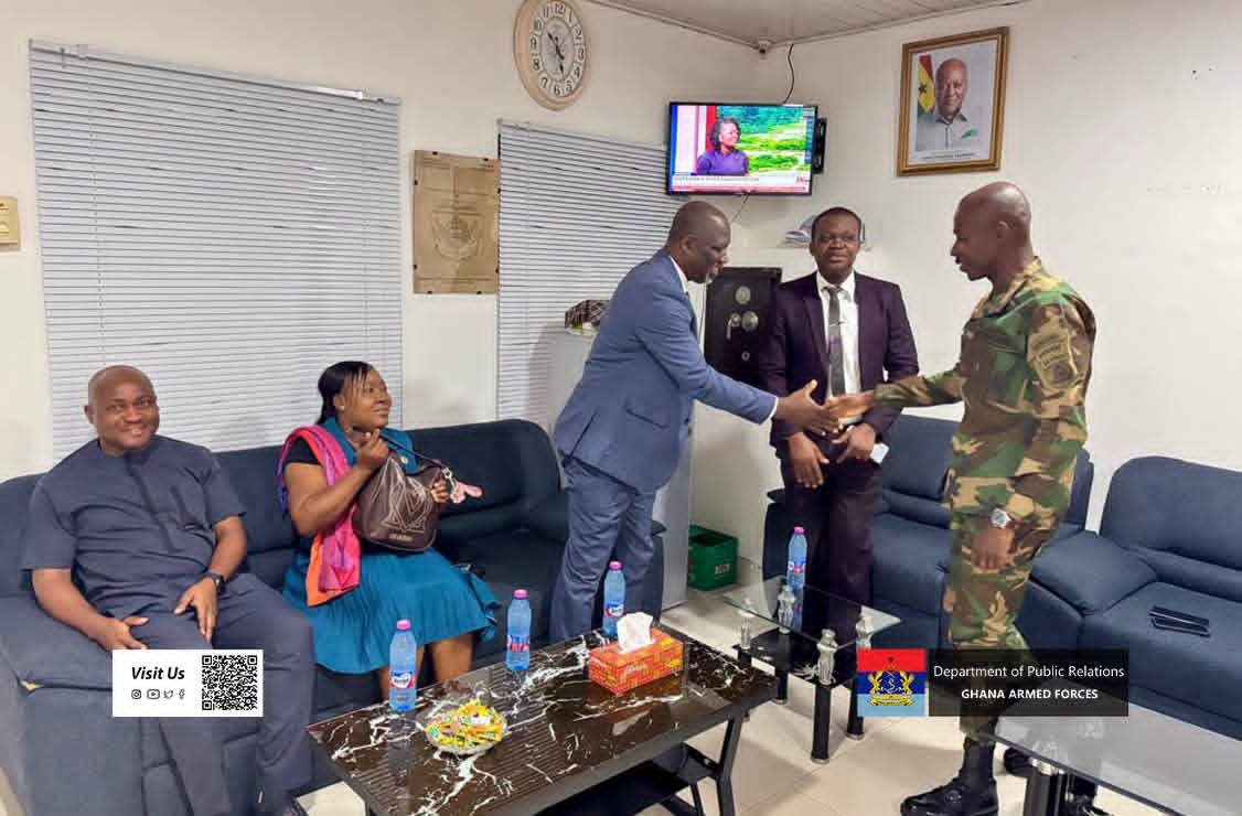Bank of Ghana Hohoe Branch Strengthens Ties with 66 Artillery Regiment During Courtesy Visit