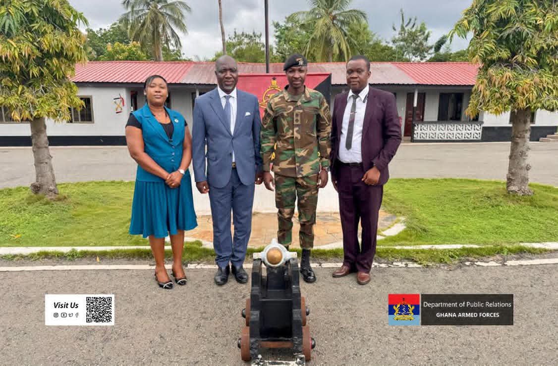 Bank of Ghana Hohoe Branch Strengthens Ties with 66 Artillery Regiment During Courtesy Visit