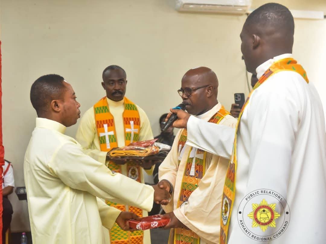 GNFS Inducts First Catholic and Pentecostal Chaplain in Bono and Ashanti Regions