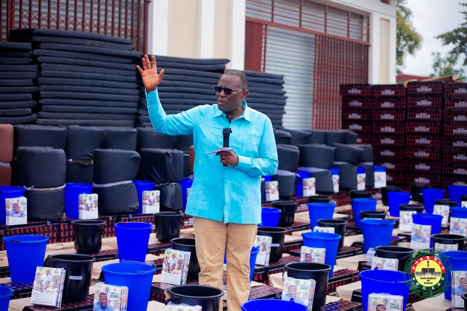 Kpando MP Hon. Sebastian Deh Supports Over 1,200 Freshers with "Smile to School " Distribution