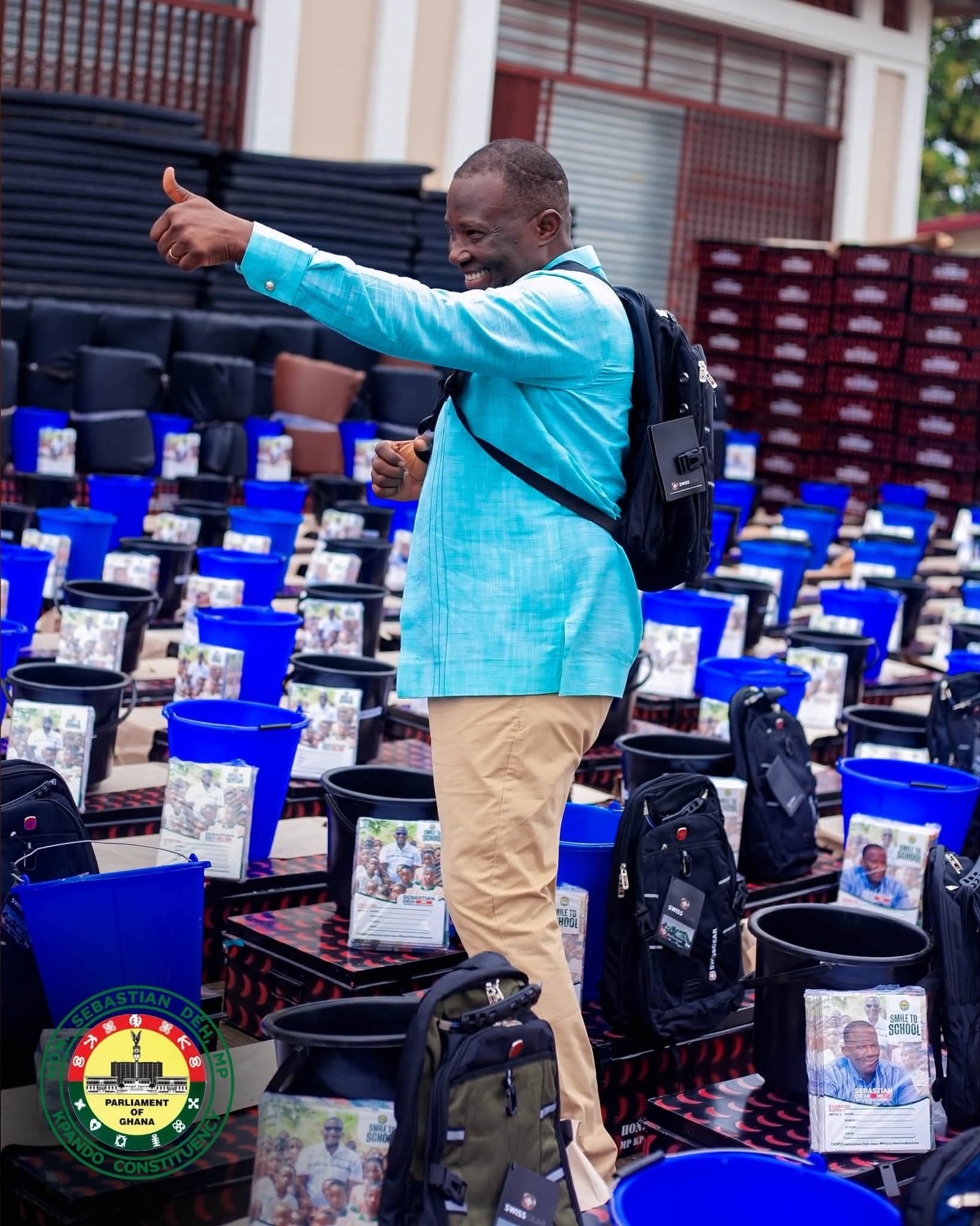 Kpando MP Hon. Sebastian Deh Supports Over 1,200 Freshers with "Smile to School " Distribution