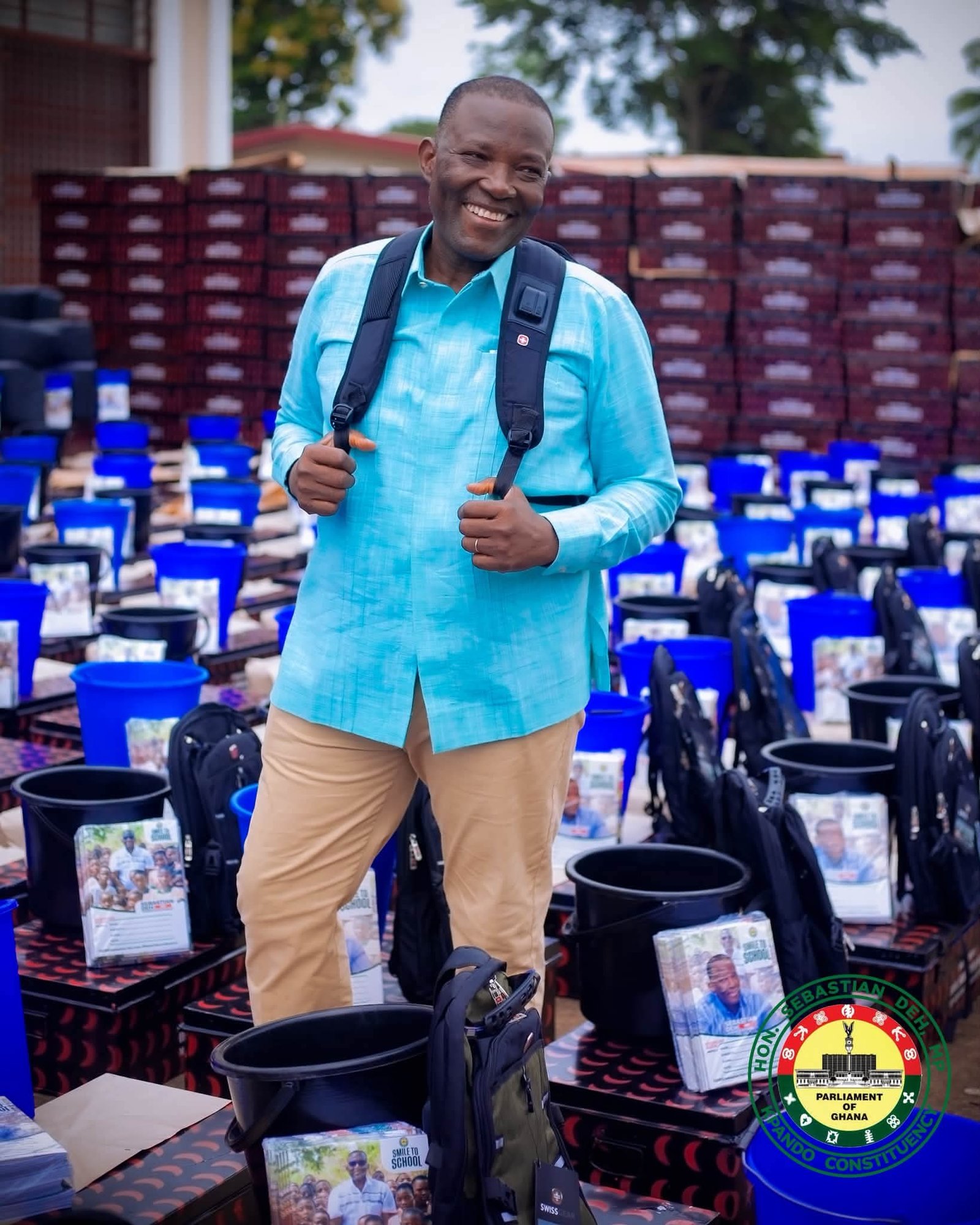 Kpando MP Hon. Sebastian Deh Supports Over 1,200 Freshers with "Smile to School " Distribution