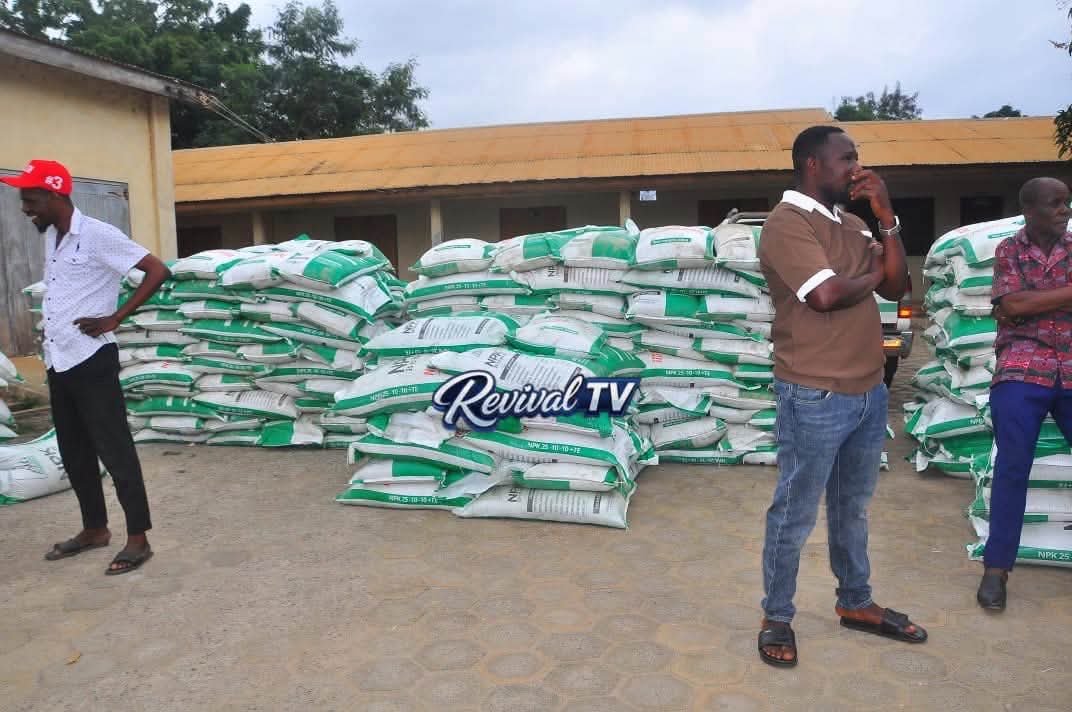 Hon. Dzifa Gomashie Presents 2,000 Bags of Fertilizer to Ketu South Farmers for Distribution