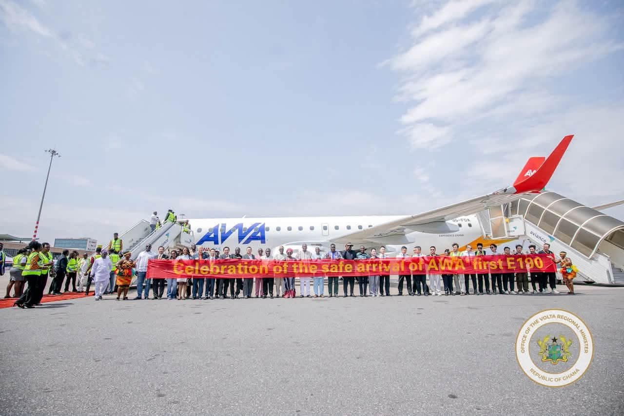 Ghana Expands Aviation Capacity as Africa World Airlines Welcomes New Embraer E190 Aircraft