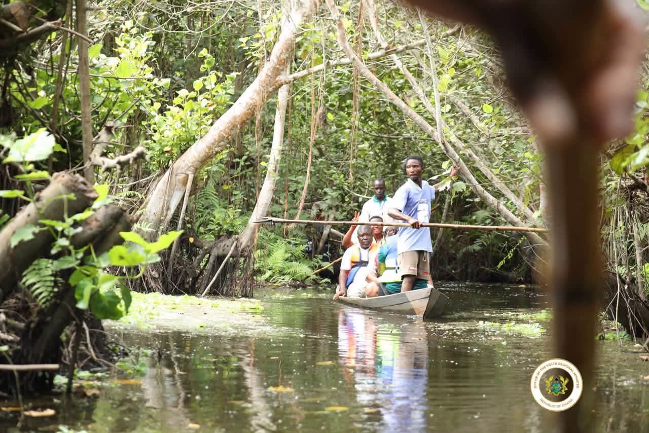 Volta Regional Minister Explores Avu Lagoon Ecotourism Site Ahead of Birthday
