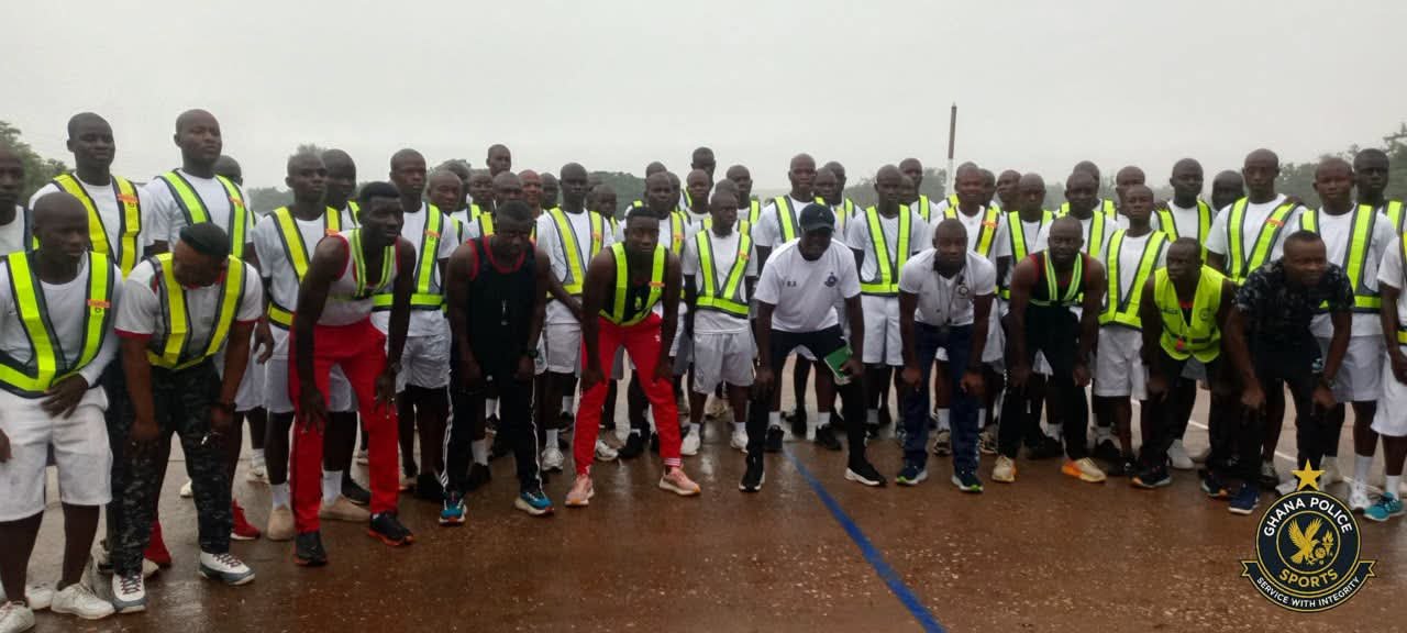 Ho Police Training School Selects Top Recruits in 10km Cross-Country Race